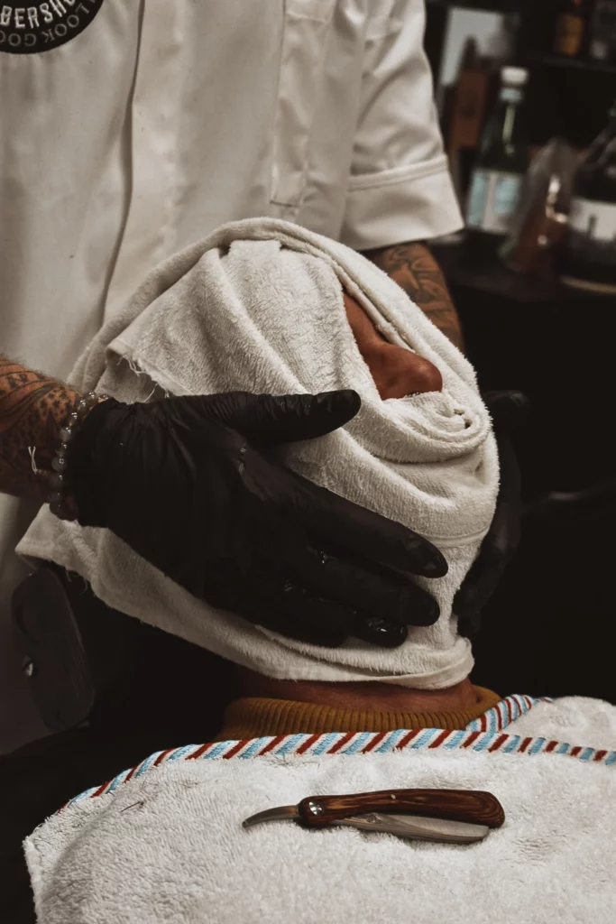 Hot towel shave